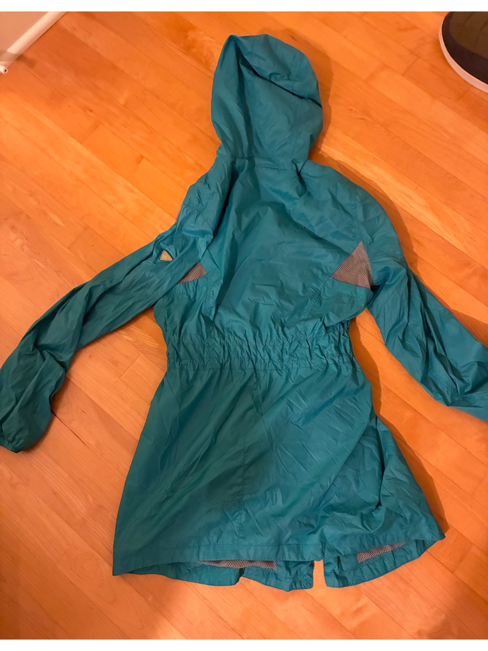 Sam Edelman Teal Hooded Windbreaker - Picture 2 of 3